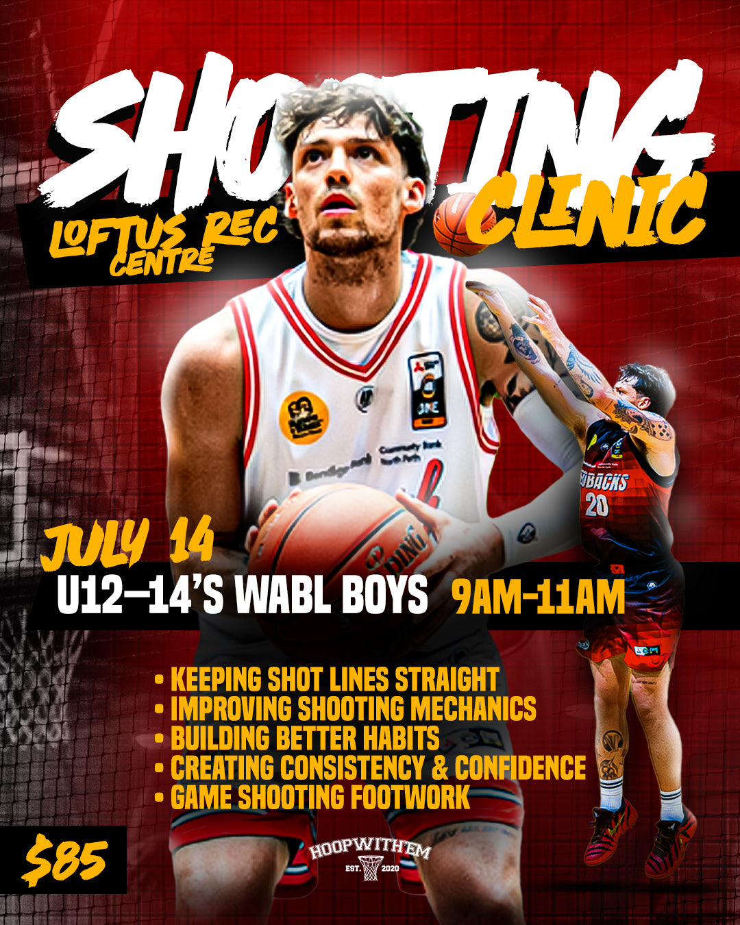 SHOOTING CLINIC U12–14 WABL Boys