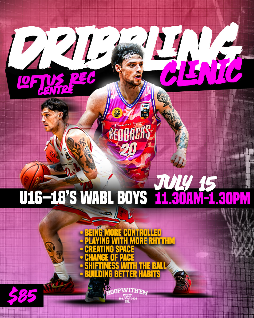 DRIBBLING CLINIC  ⁠U16–18 WABL Boys