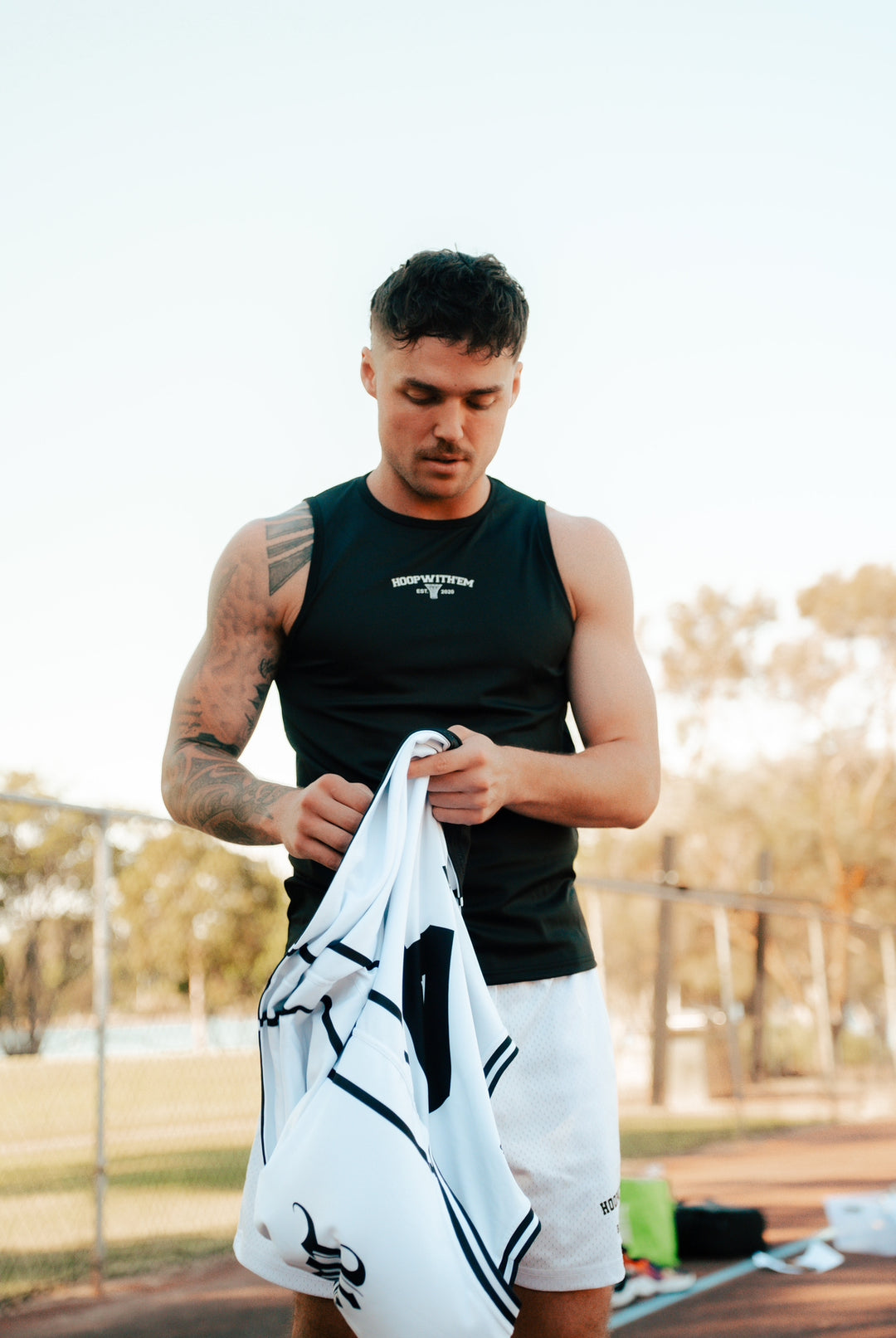 Men's Short Sleeve Compression Top (Black, Centre Logo)