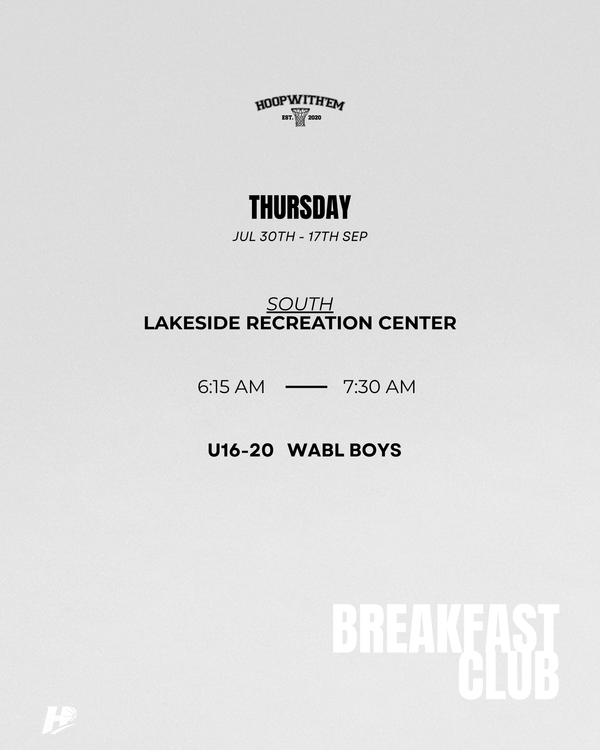 TERM 3: Breakfast Club - U16-20 WABL THURSDAY