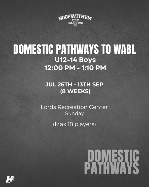 TERM 3: Domestic Pathways to WABL - U12-14 Boys
